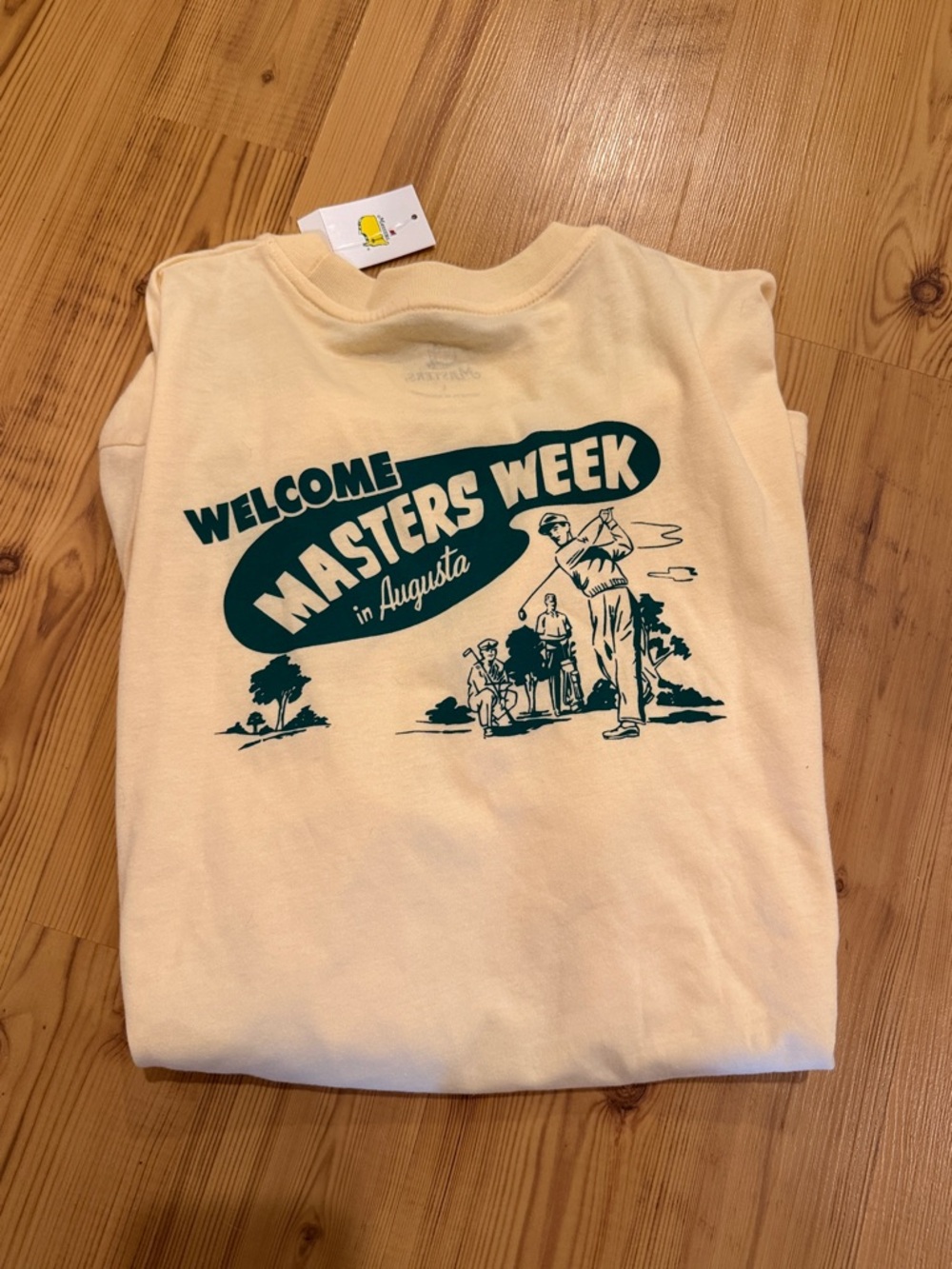 2026 Masters Shirt - "Welcome Masters Week" Retro Graphic Tee (new with tags)